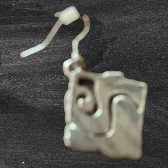 PINK & SILVER TIE DYE EARRINGS - Picture 2 of 3